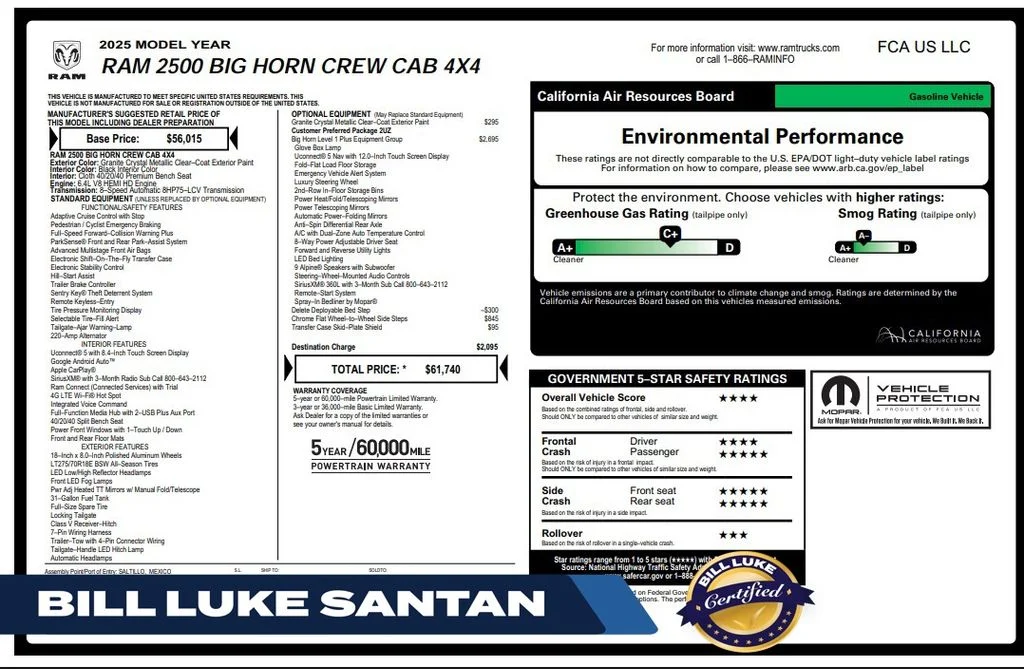 Certified Used 2025 Gray Ram Big Horn image 1