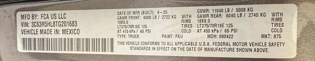 New 2026 Granite Crystal Metallic Clearcoat RAM Tradesman image 21