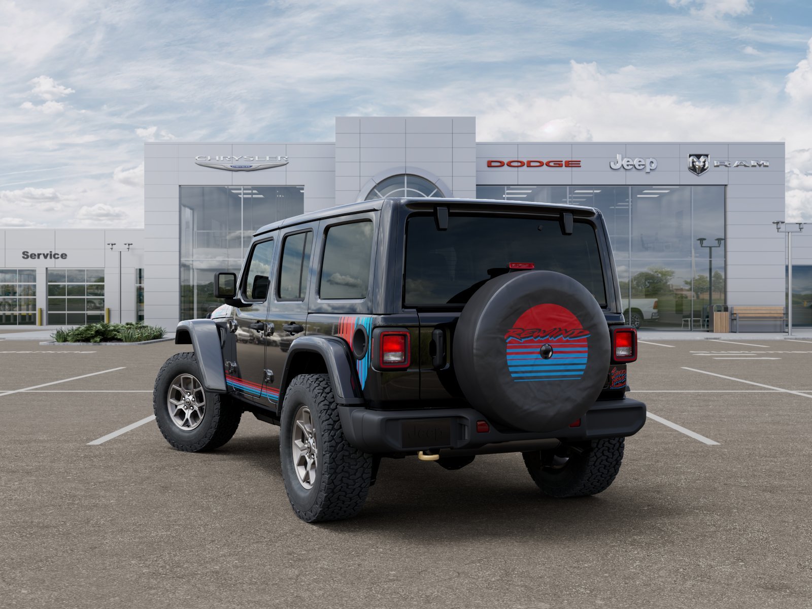 New 2026 Black Clear-Coat Exterior Paint Jeep Rewind image 18