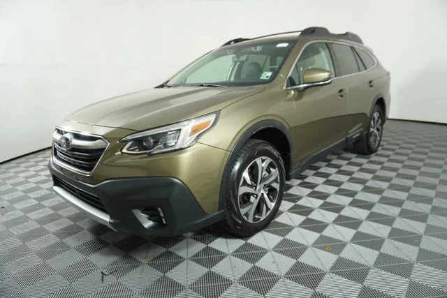Certified Used 2022 Green Metallic Subaru Limited image 3