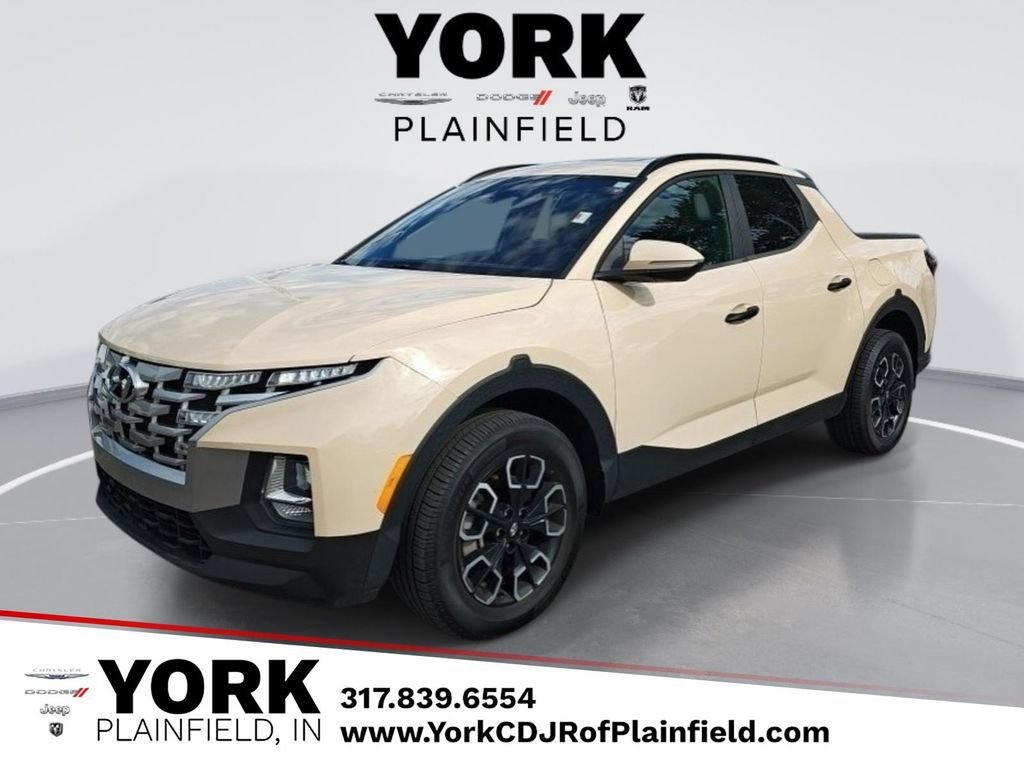 Brown (Beige) 2022 Hyundai Santa Cruz Pickup Truck All-Wheel Drive 8-Speed Automatic