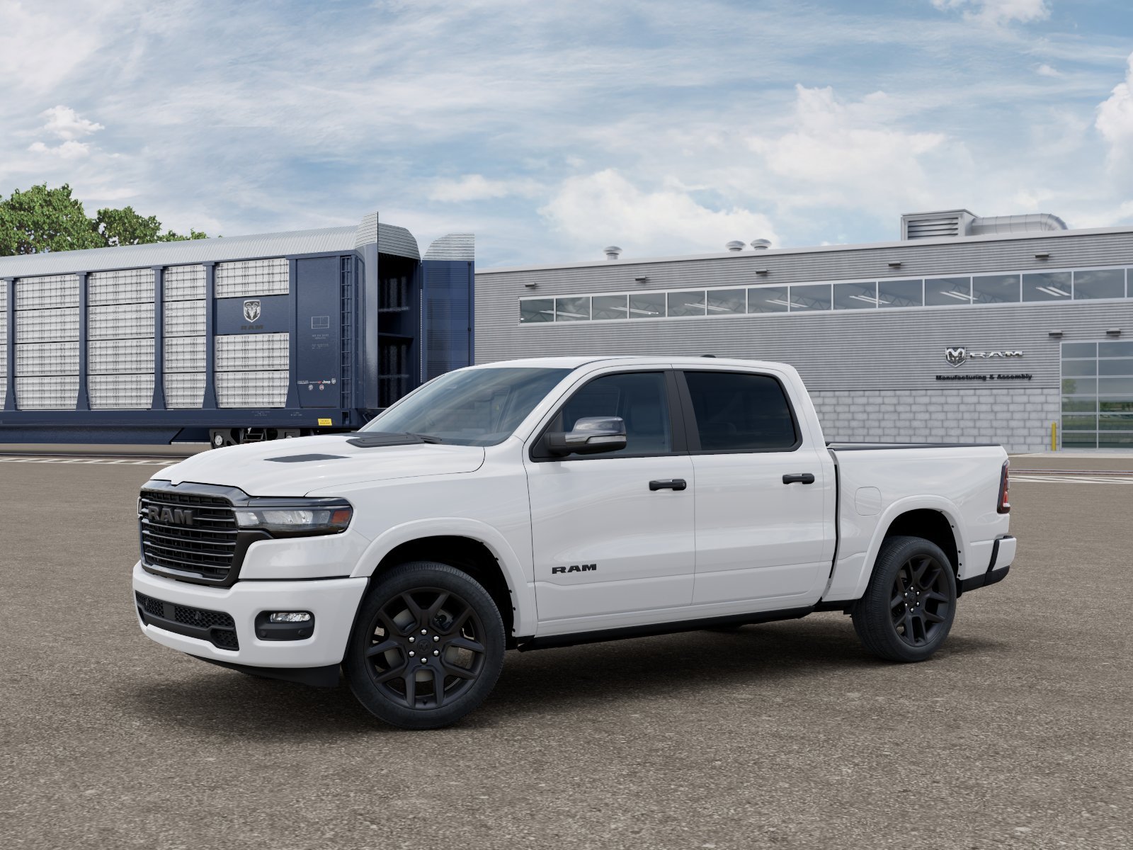 New 2027 Bright White Clear-Coat Exterior Paint RAM Laramie image 2