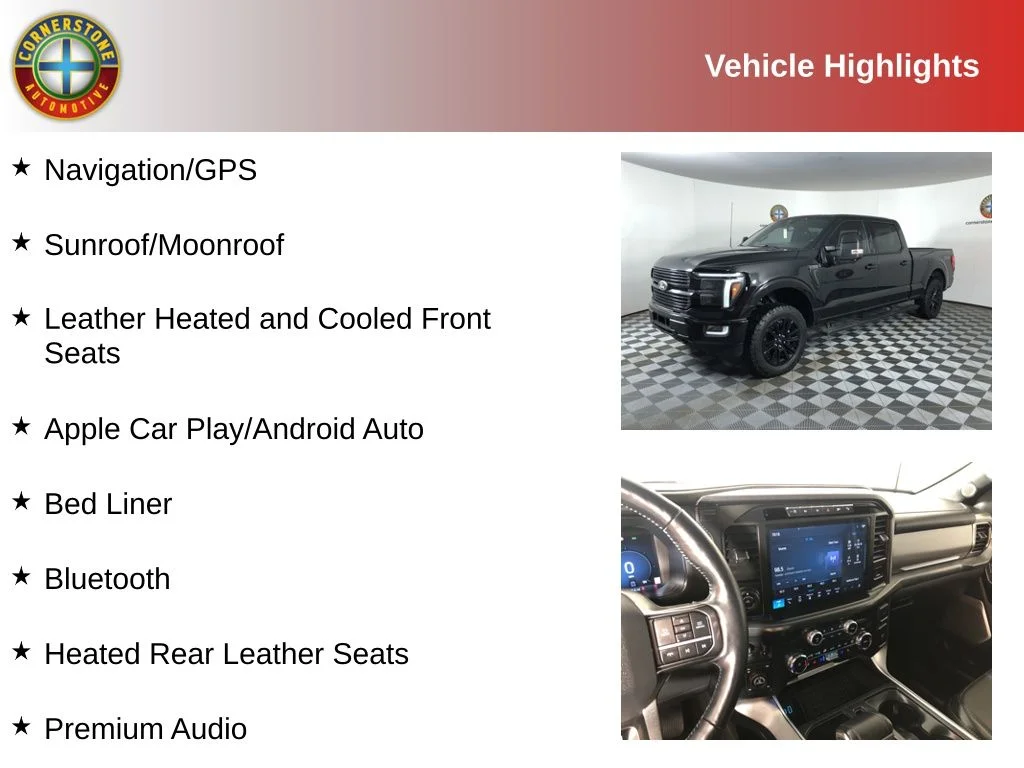 Used 2024 Ford F-150 Platinum with VIN 1FTFW7L80RFB52129 for sale in Elk River, Minnesota