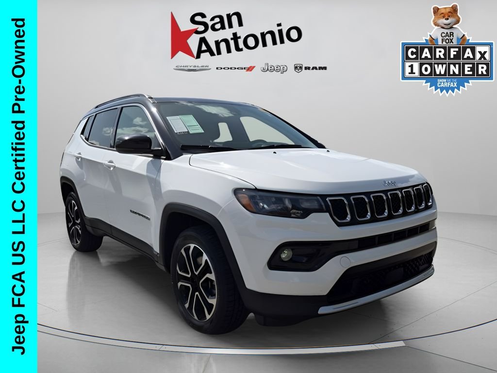Certified Used 2023 White Jeep Limited image 1