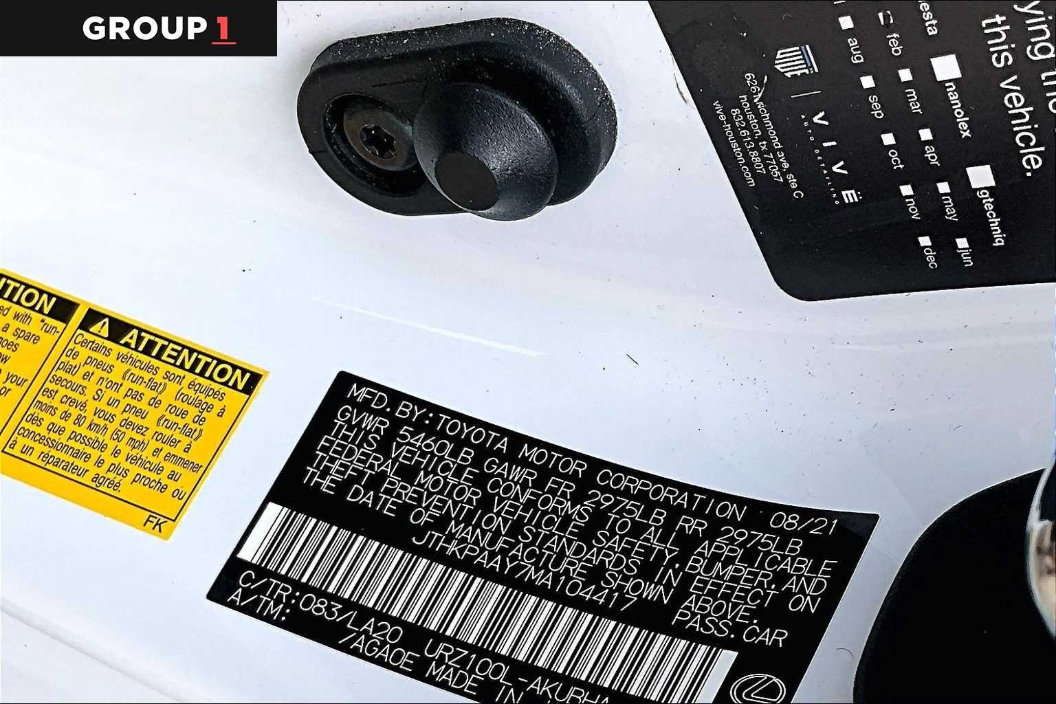 Certified Used 2021 ULTRA WHITE Lexus  image 38