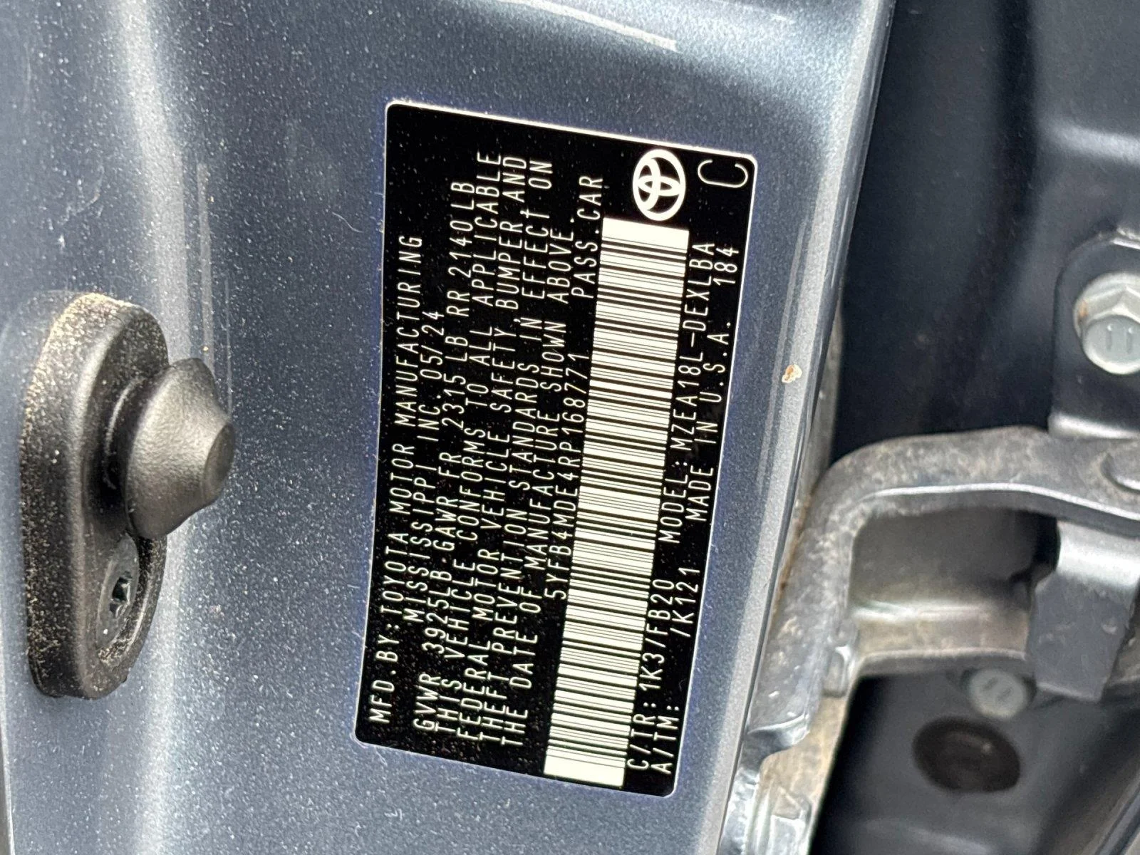 Used 2024 Celestite Toyota LE image 11