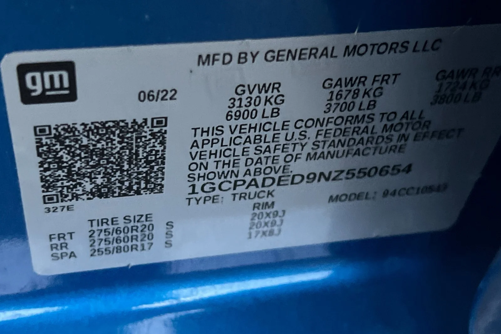 Used 2022 Glacier Blue Metallic Chevrolet RST image 33