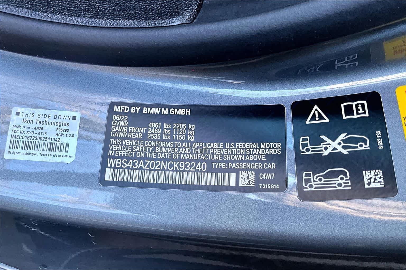 Used 2022 Skyscraper Grey Metallic BMW Competition xDrive image 31