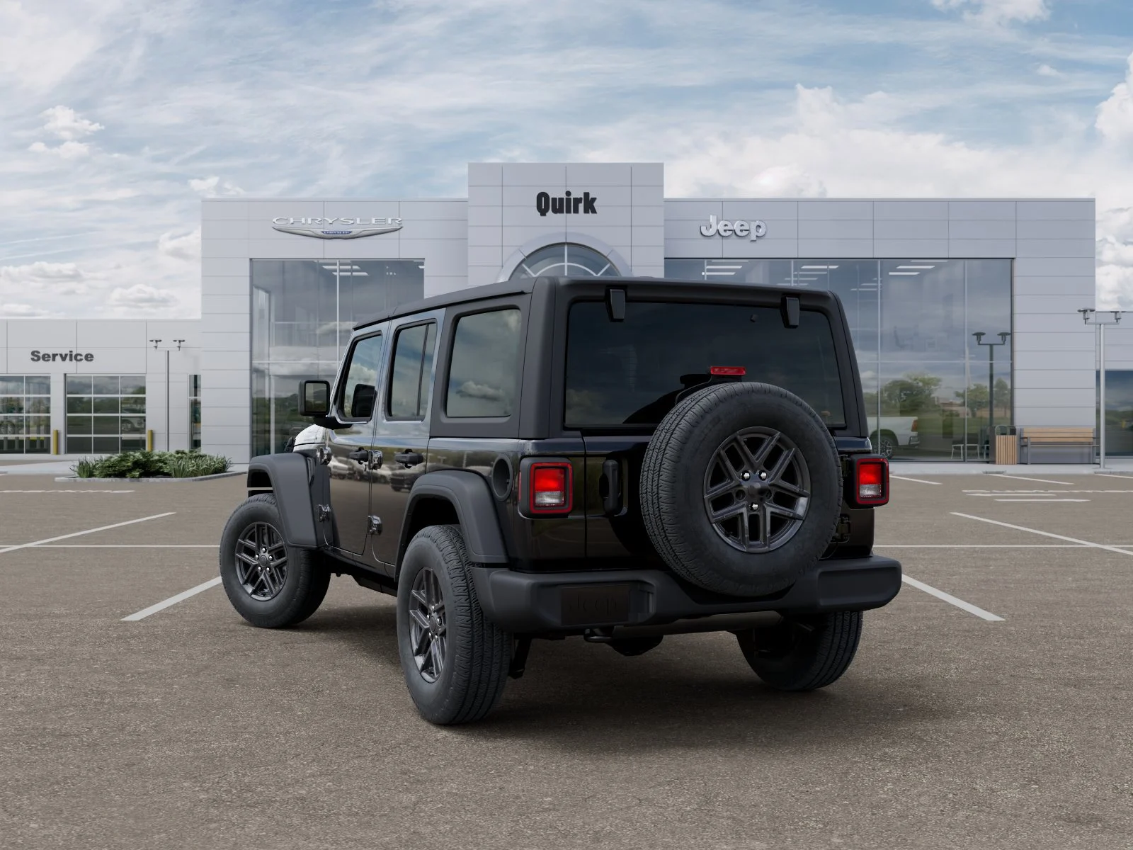 New 2026 Black Clear-Coat Exterior Paint Jeep Sport S image 3