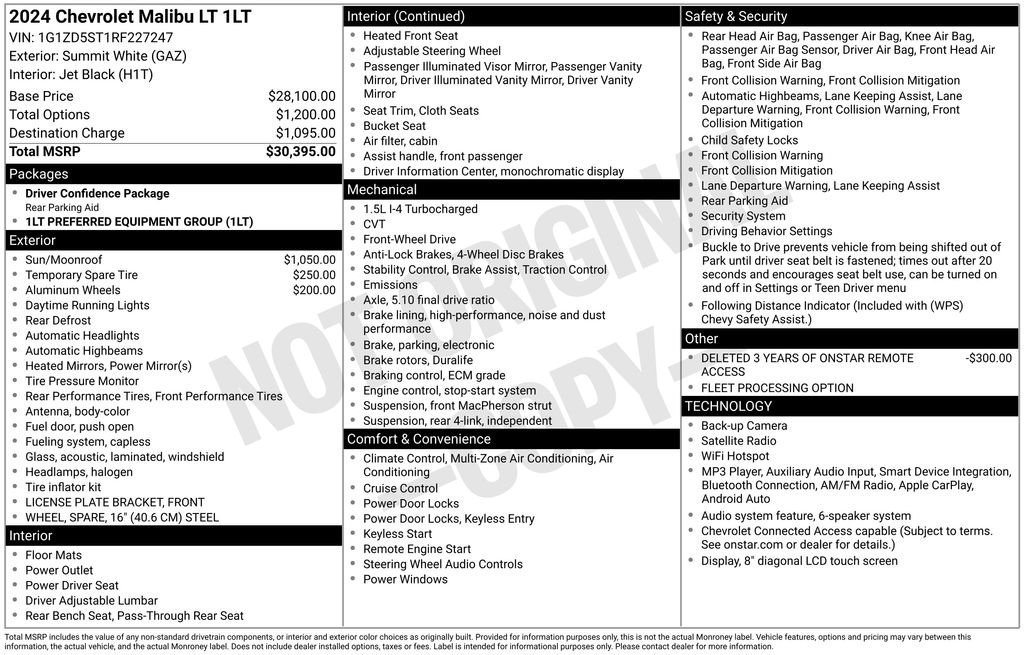 Used 2024 White Chevrolet LT image 10