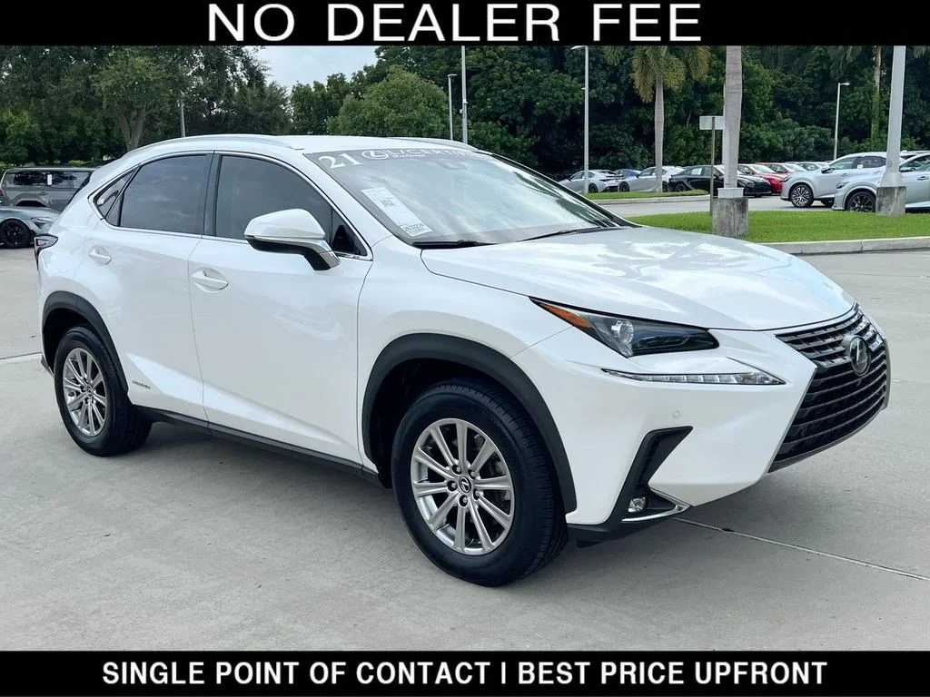 Certified Used 2021 EMINENT WHITE PEARL Lexus 300h image 1