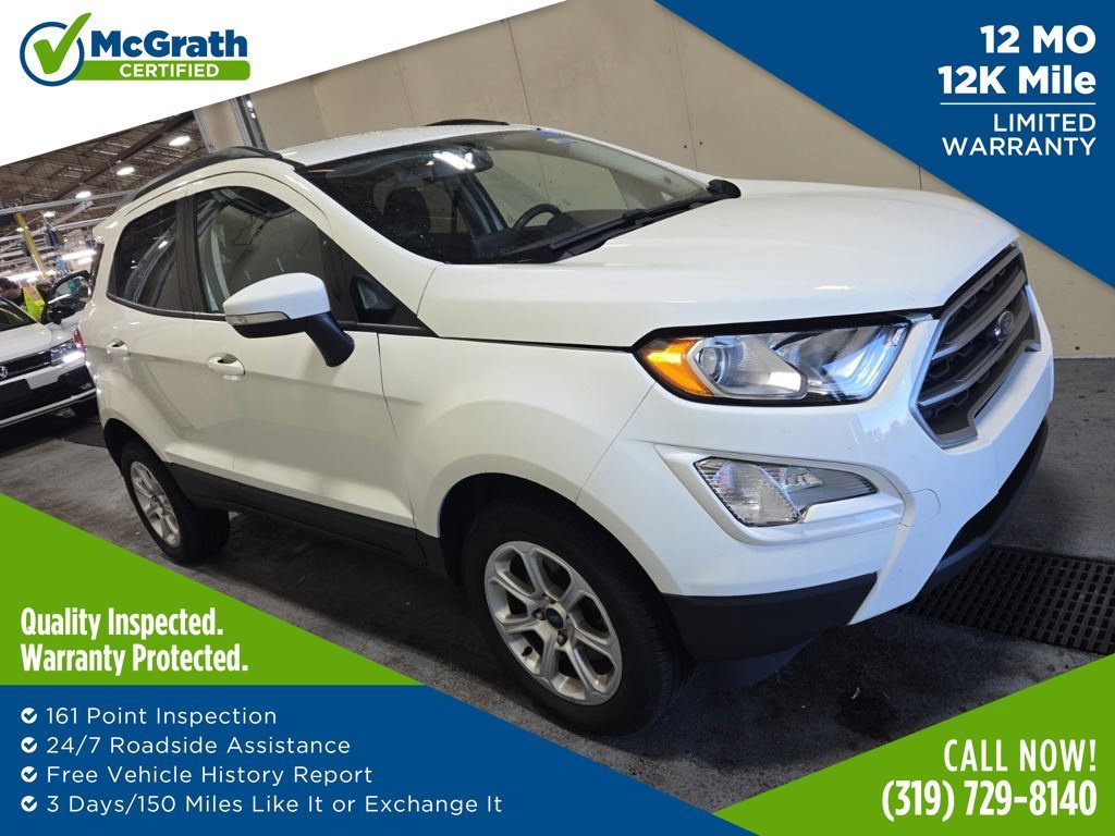 Used 2021 White Ford SE image 1