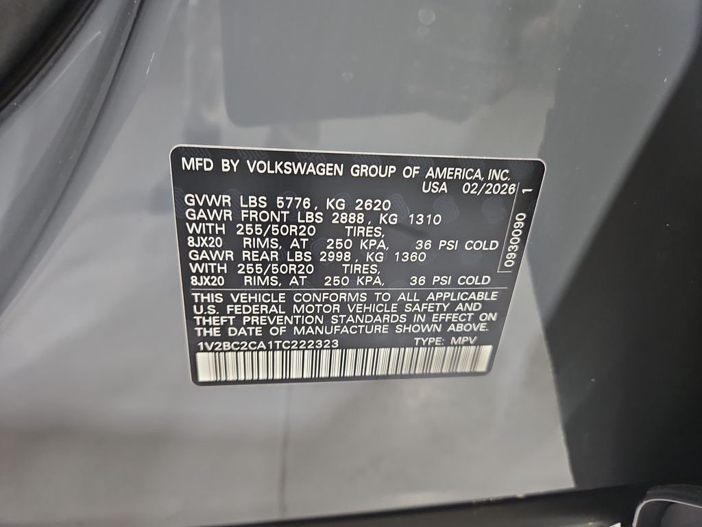 New 2026 Gray Volkswagen 2.0T SEL image 26