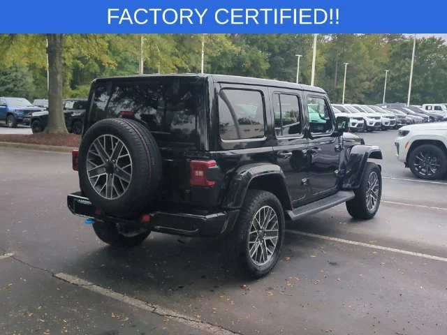 Used 2022 Black Jeep Unlimited Sahara 4xe image 5