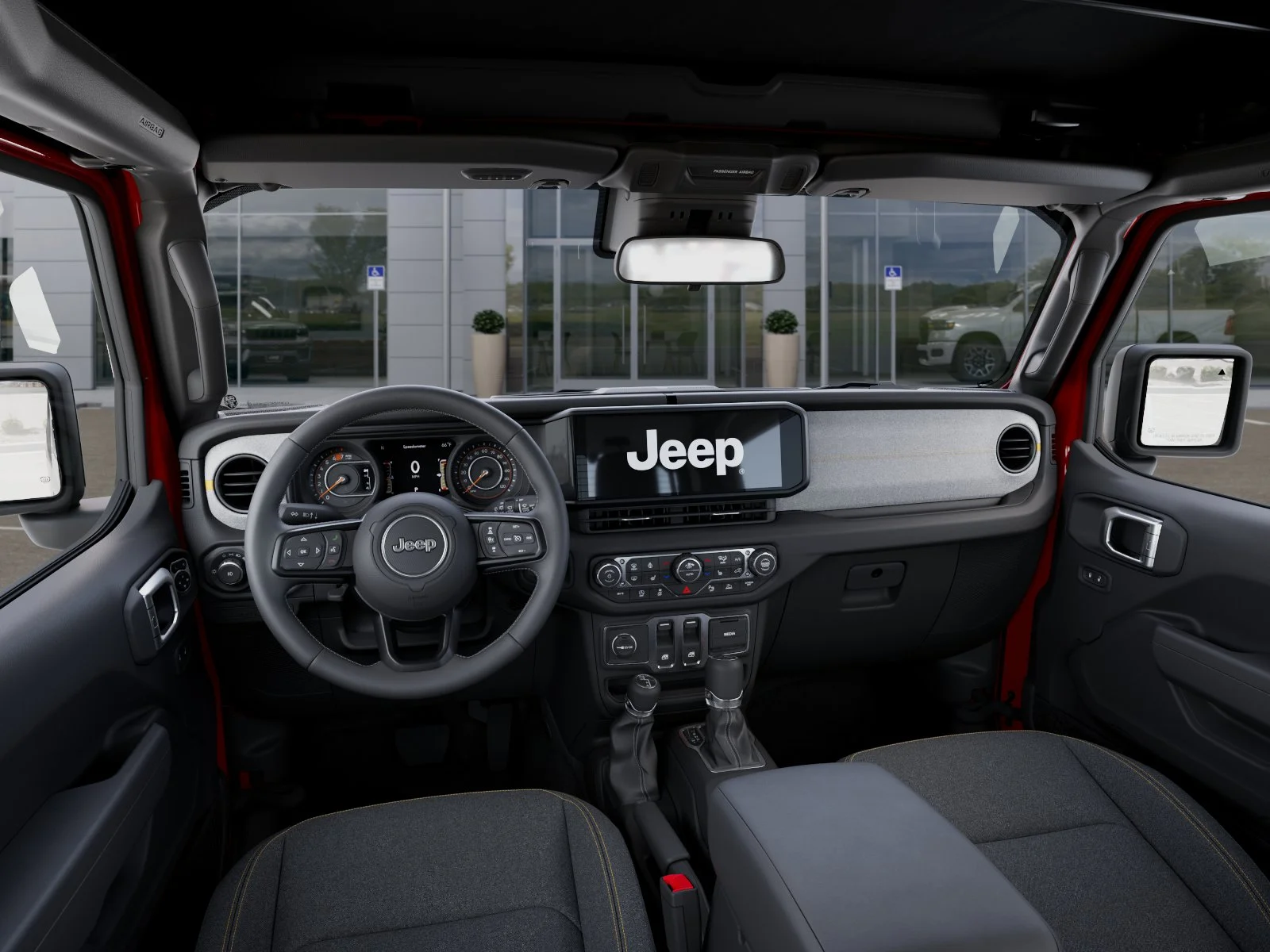 New 2026 Firecracker Red Clear-Coat Exterior Paint Jeep Sport S image 40