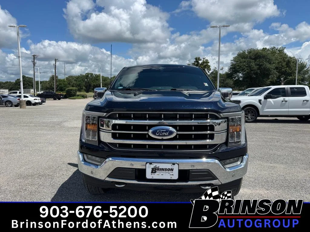 Used 2021 Antimatter Blue Metallic Ford LARIAT image 2