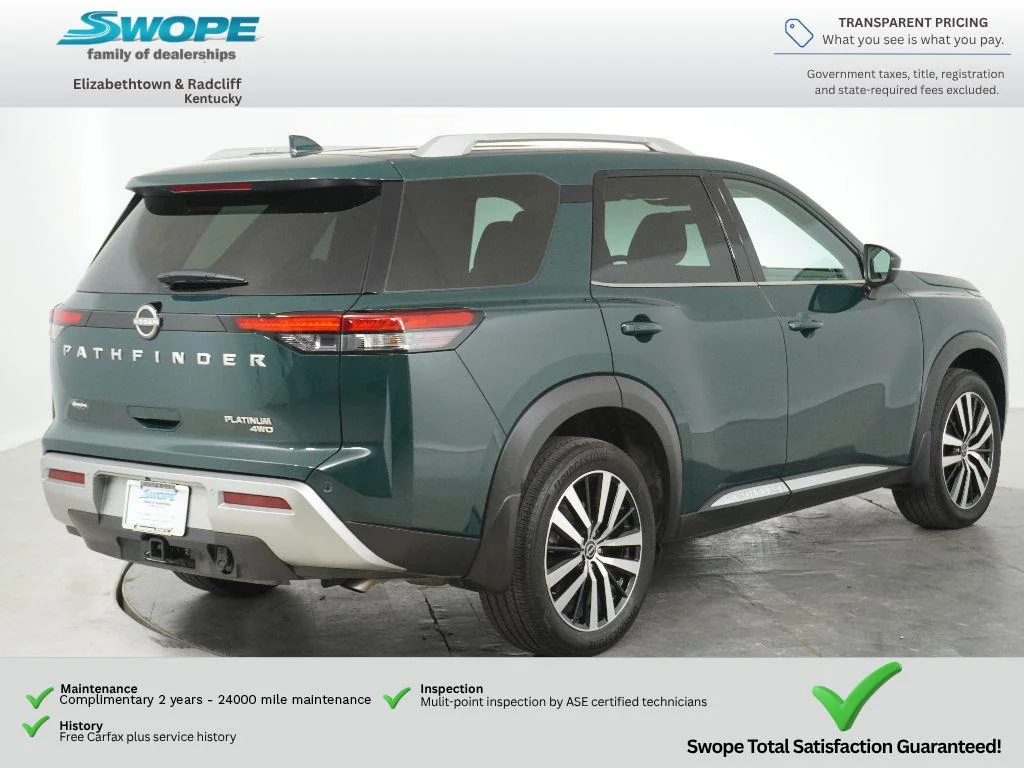 Used 2025 Obsidian Green Pearl Nissan Platinum image 4