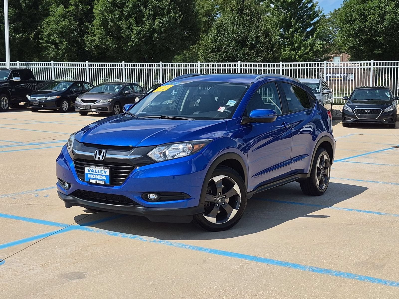 Used 2018 Aegean Blue Metallic Honda EX-L AWD w/ Navigation image 2