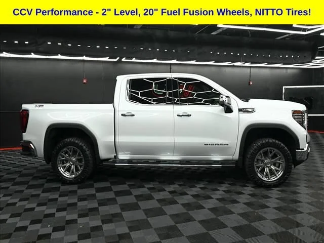 New 2026 Glacier White Tricoat GMC SLT image 1