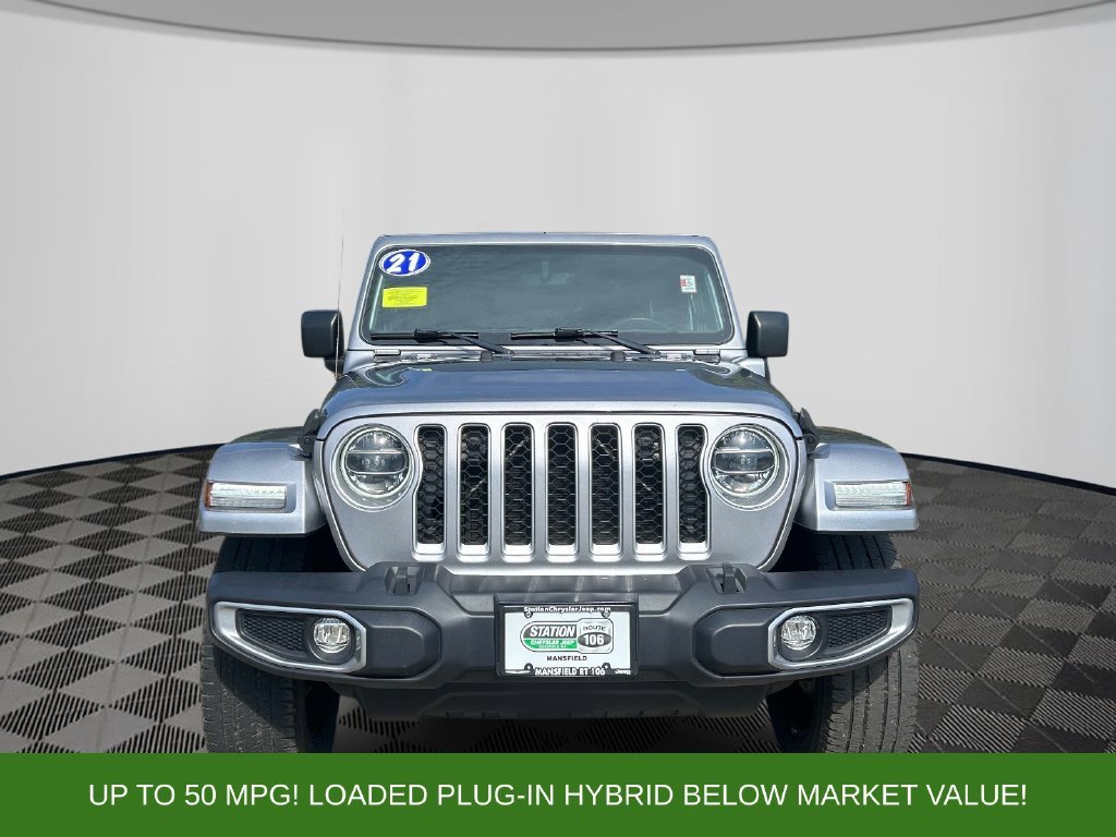 Used 2021 Silver Jeep Unlimited Sahara 4xe image 8