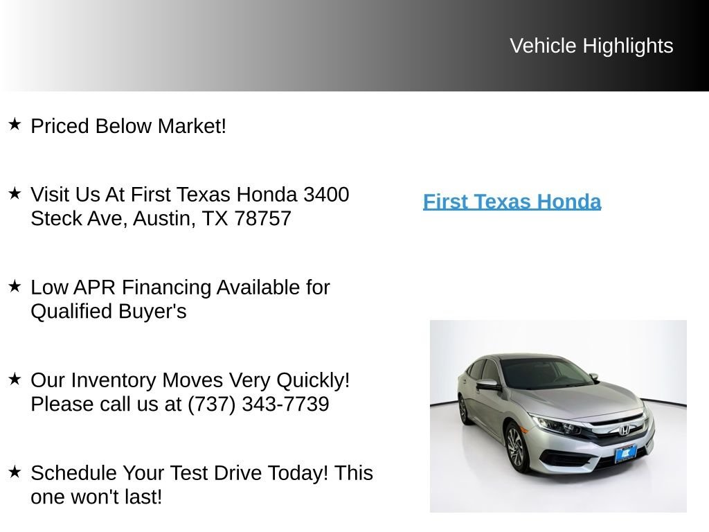 Used 2016 Silver Honda EX image 9