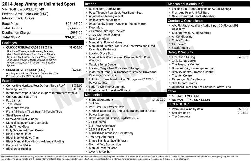 Used 2014 Gray Jeep Unlimited Sport image 6