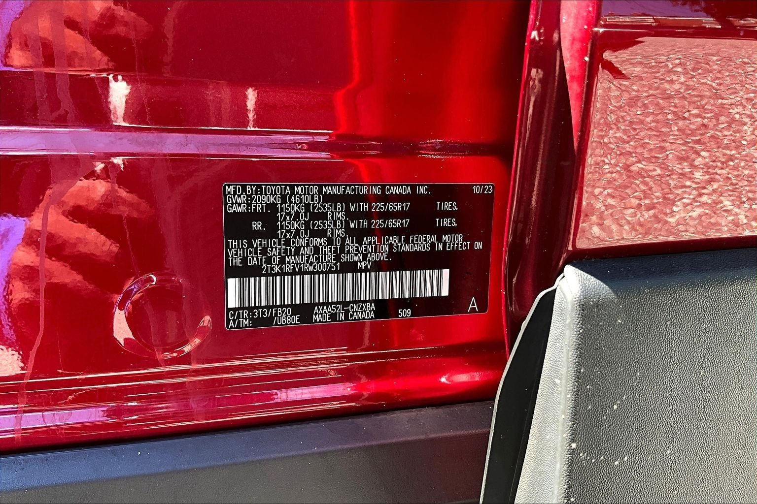 Used 2024 Red Toyota LE image 16