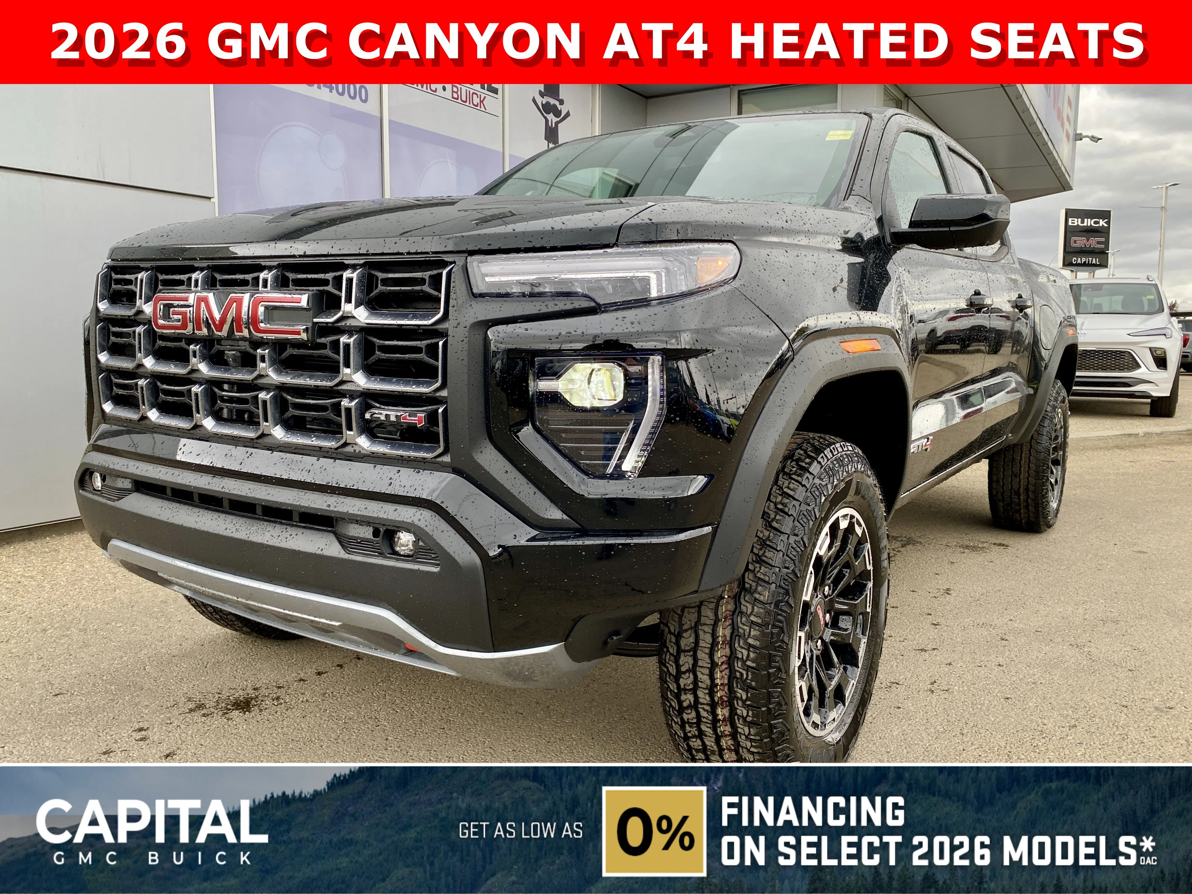 New 2026 ONYX BLACK GMC 4WD AT4 image 1