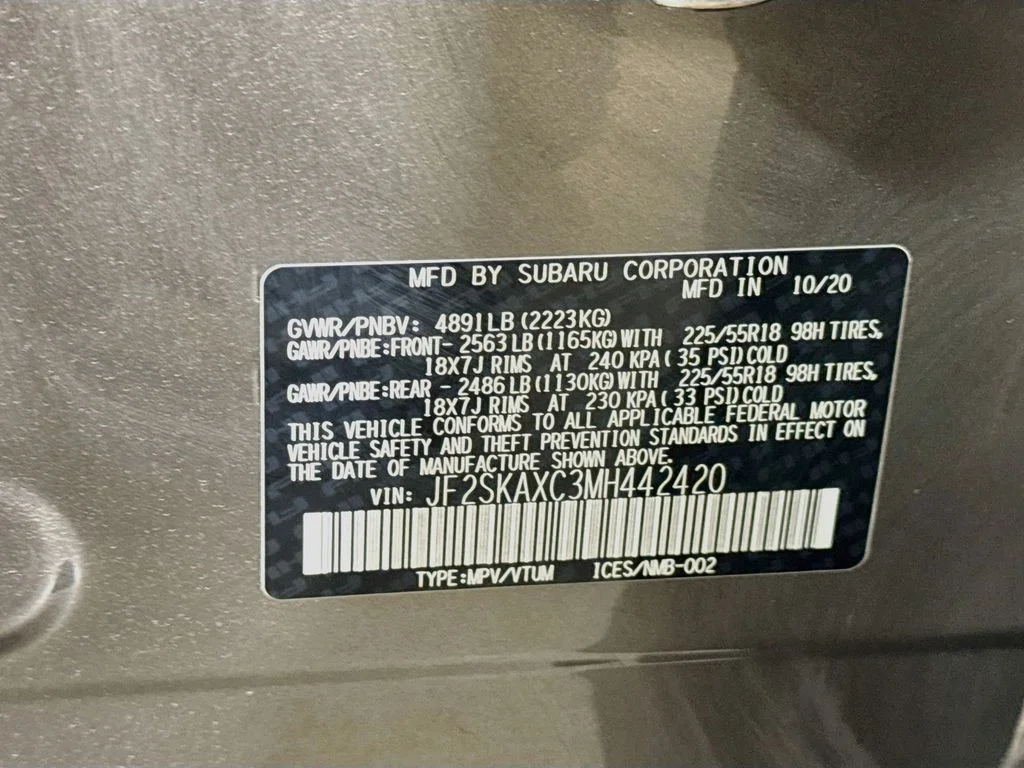 Used 2021 Brown Subaru Touring image 42