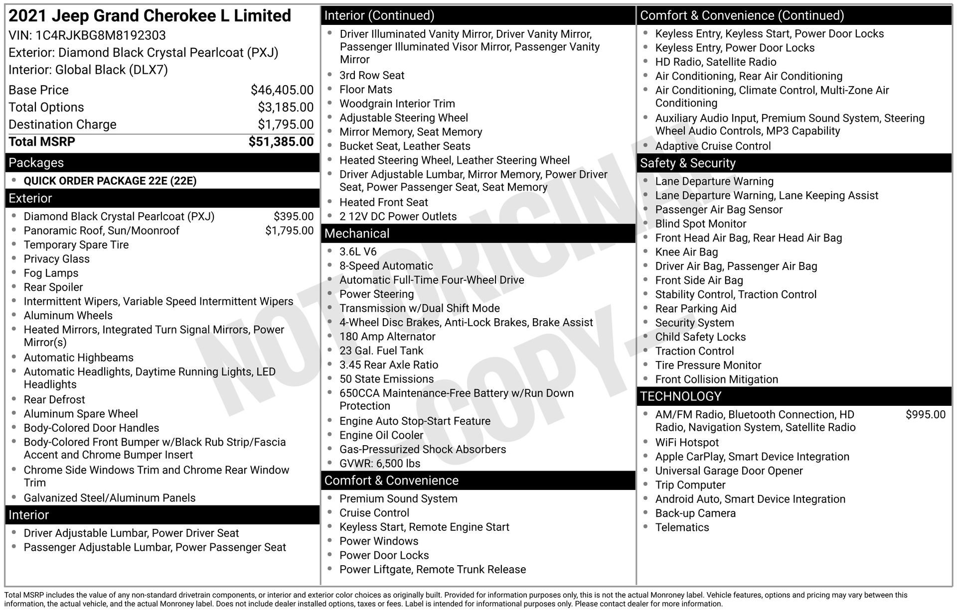 2021 JEEP GRAND CHEROKEE L - Image 2