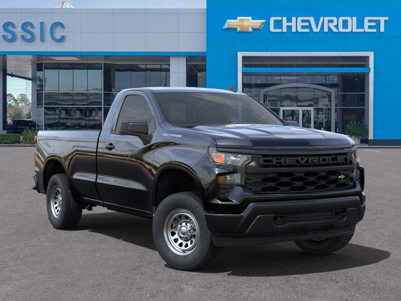 2025 Chevrolet Silverado 1500 WT Black at Classic Elite Chevrolet Hwy 6