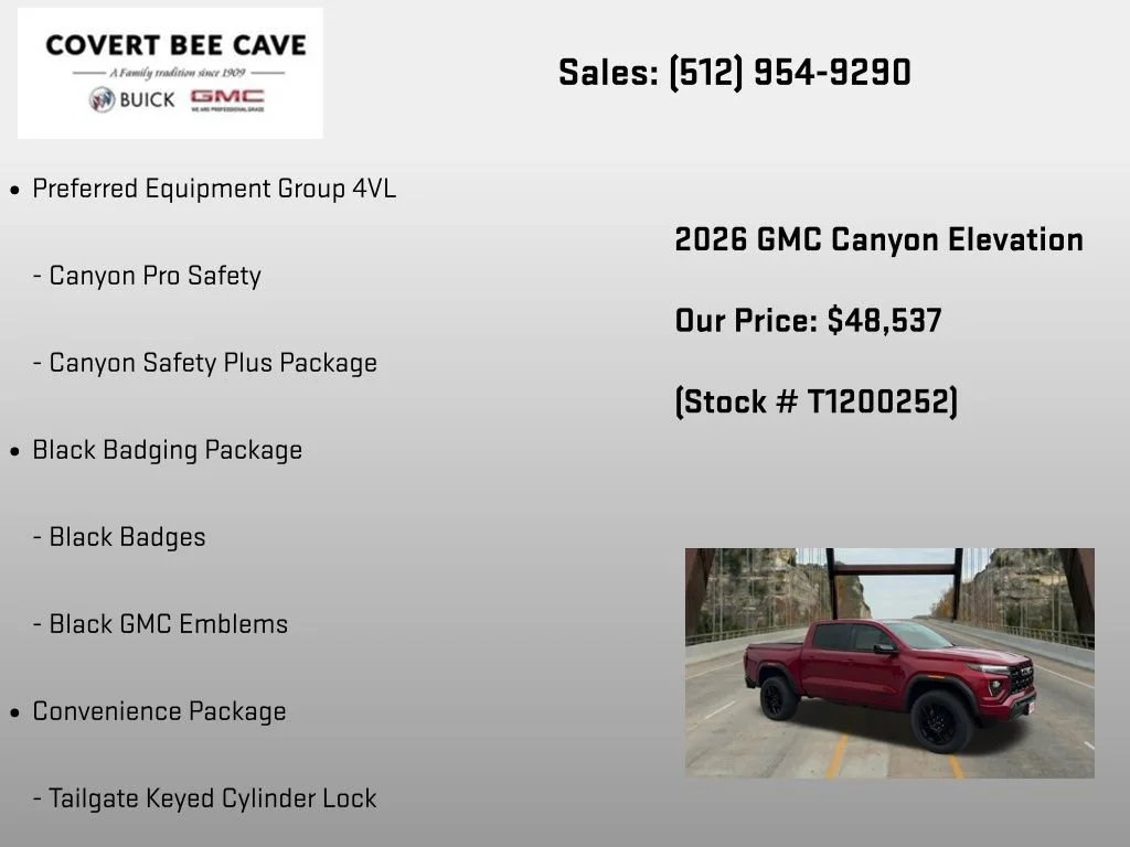 New 2026 Volcanic Red Tintcoat GMC Elevation image 6