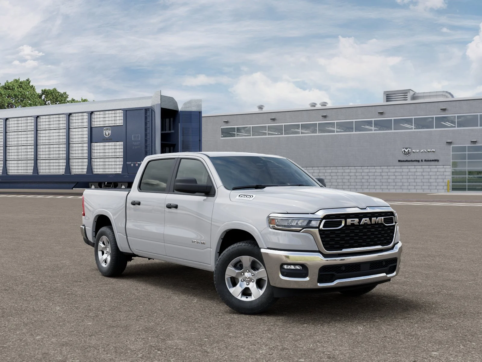 New 2026 Bright White Clear-Coat Exterior Paint RAM BIG HORN image 5