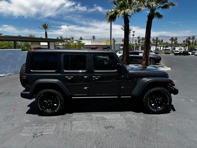 Used 2021 Granite Crystal Metallic Clearcoat Jeep Unlimited Willys image 4