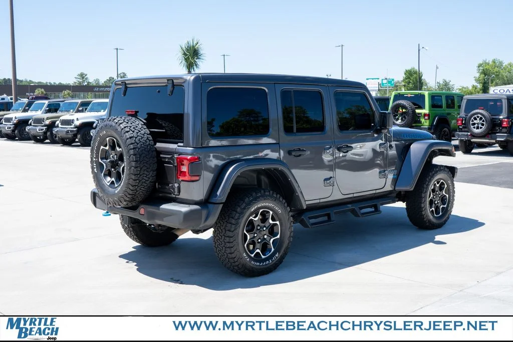 Used 2021 Granite Crystal Metallic Clearcoat Jeep Unlimited Rubicon 4xe image 6
