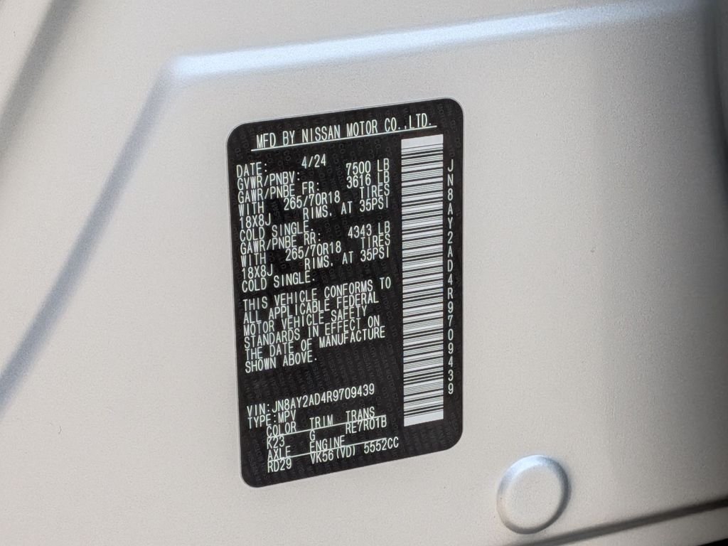 Used 2024 Silver Nissan SV image 37
