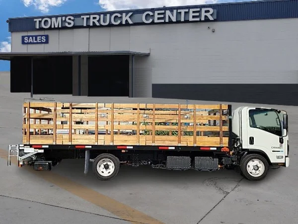 Certified Used 2025 White Isuzu Stakebed image 2
