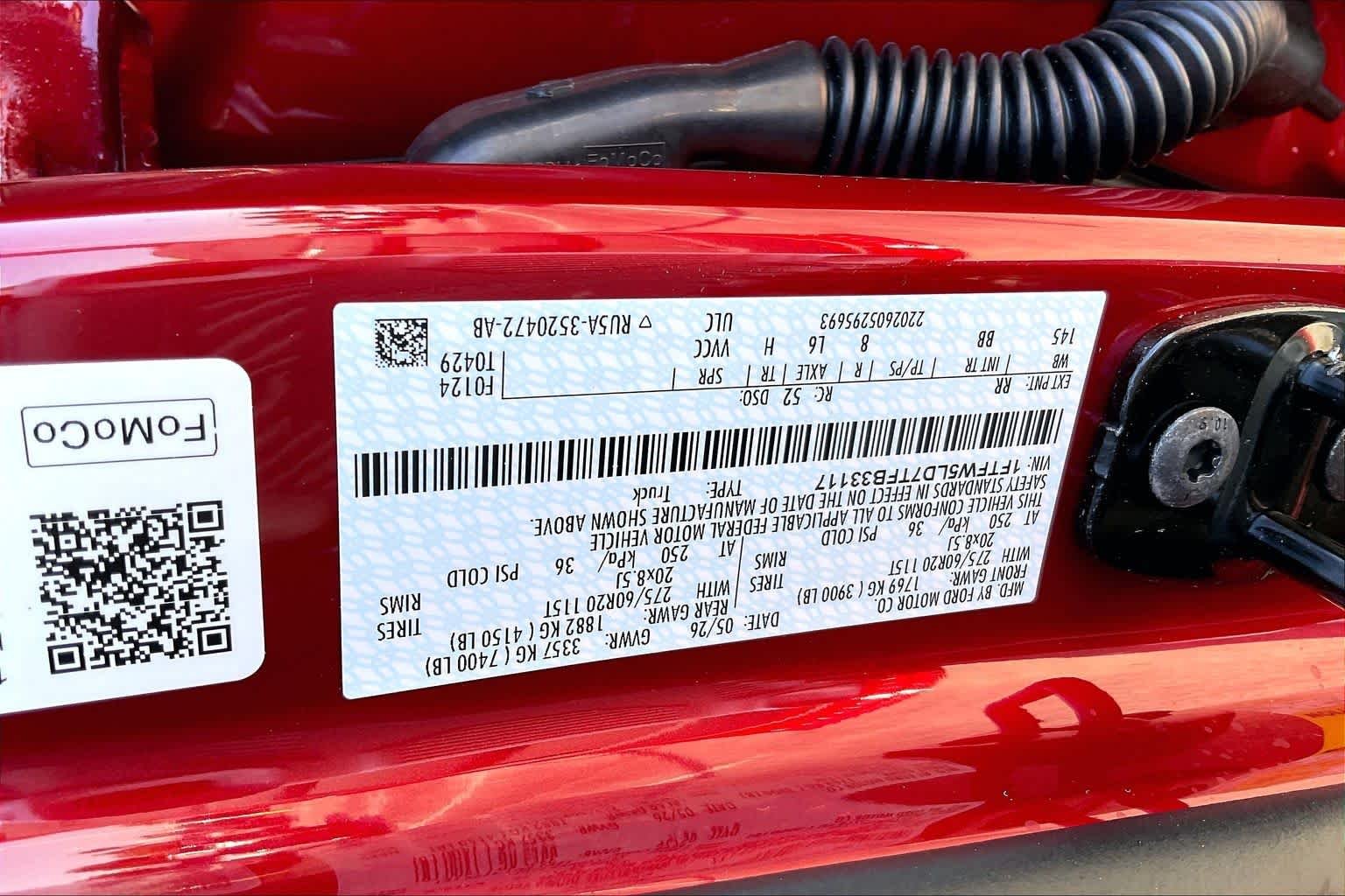 New 2026 Ruby Red Metallic Tinted Clearcoat Ford Lariat® image 18