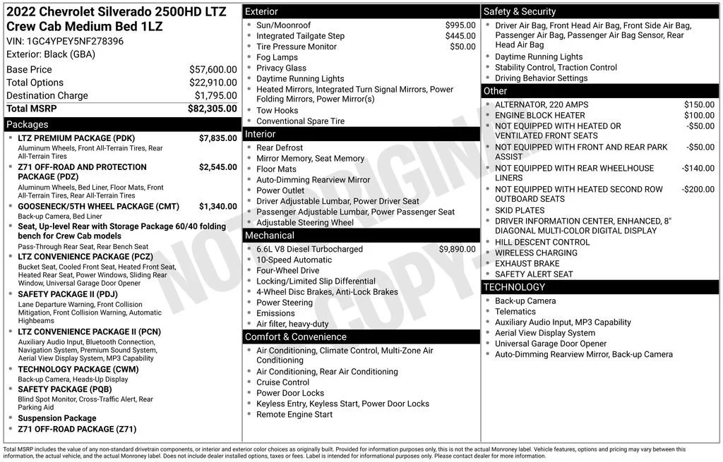 Used 2022 Black Chevrolet LTZ image 30