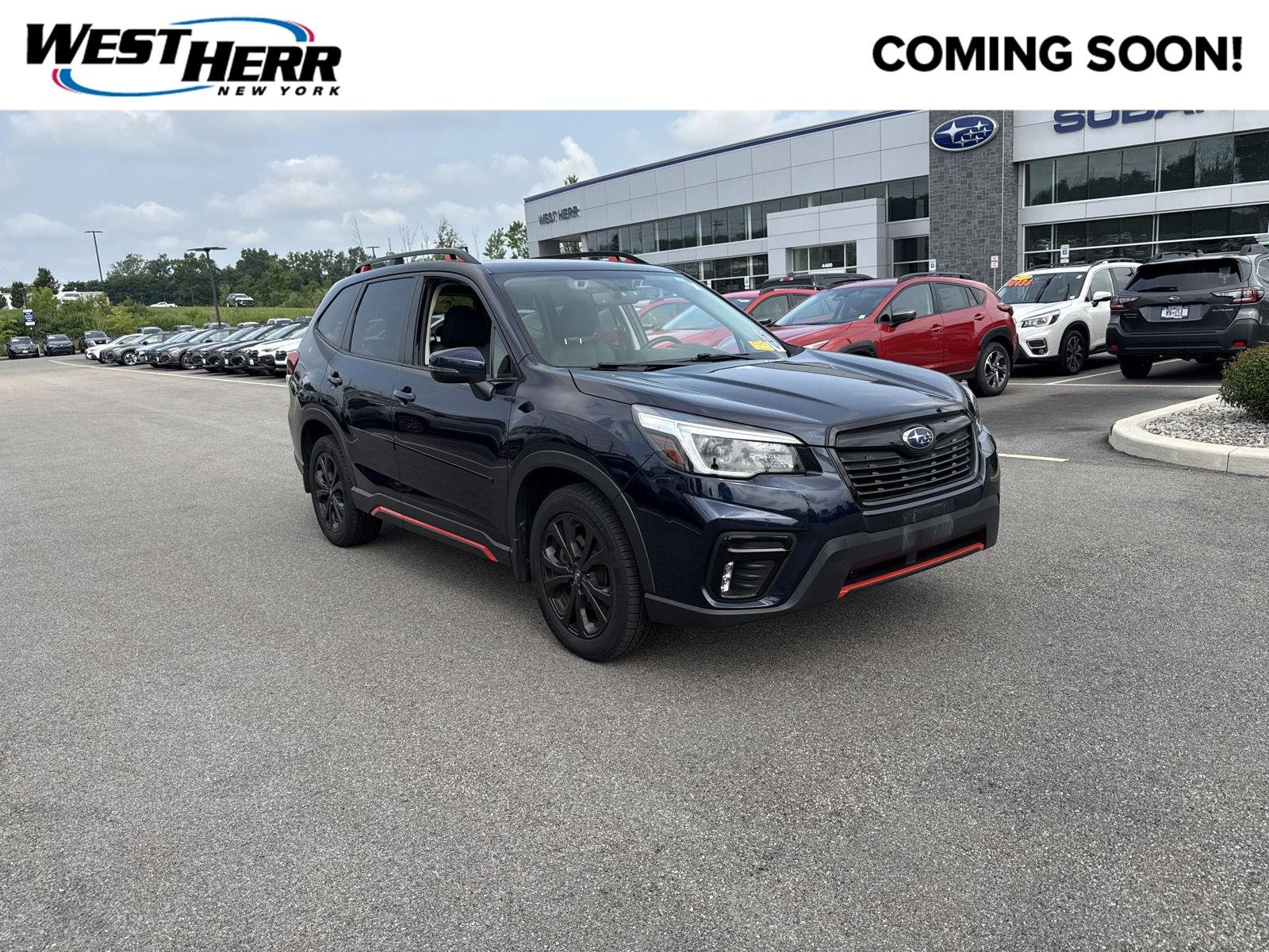 Used 2021 Dark Blue Pearl Subaru Sport image 1