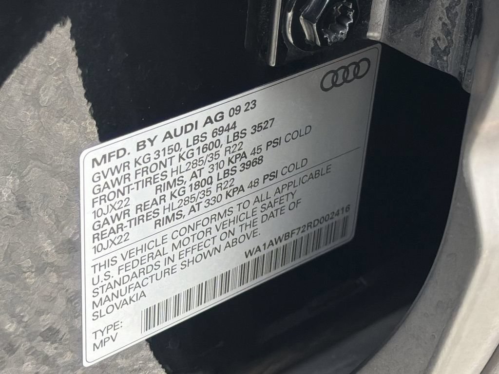 Used 2024 Mythos Black Metallic Audi Premium Plus image 31