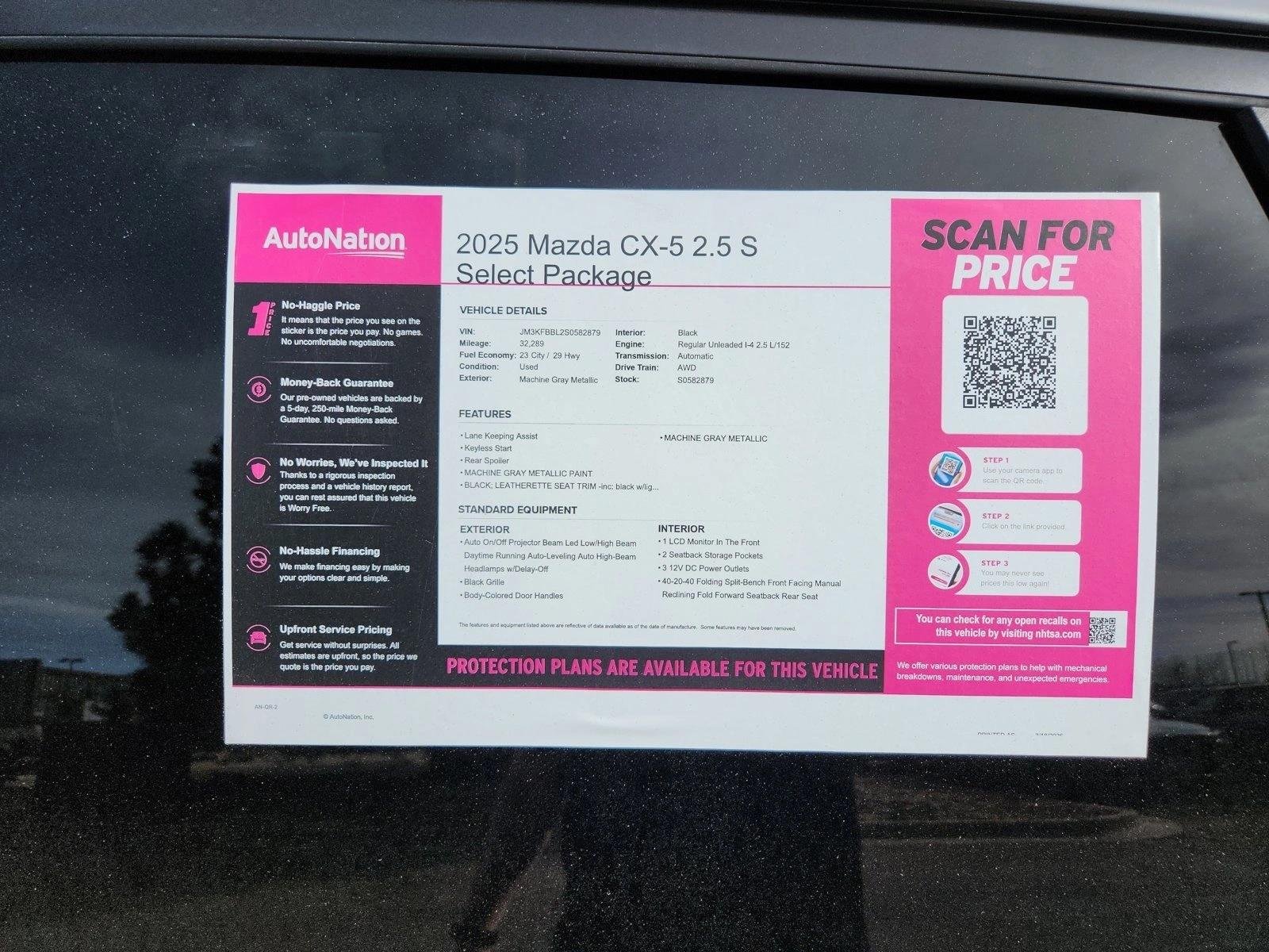 Certified Used 2025 Machine Gray Metallic Mazda 2.5 S Select Package image 9