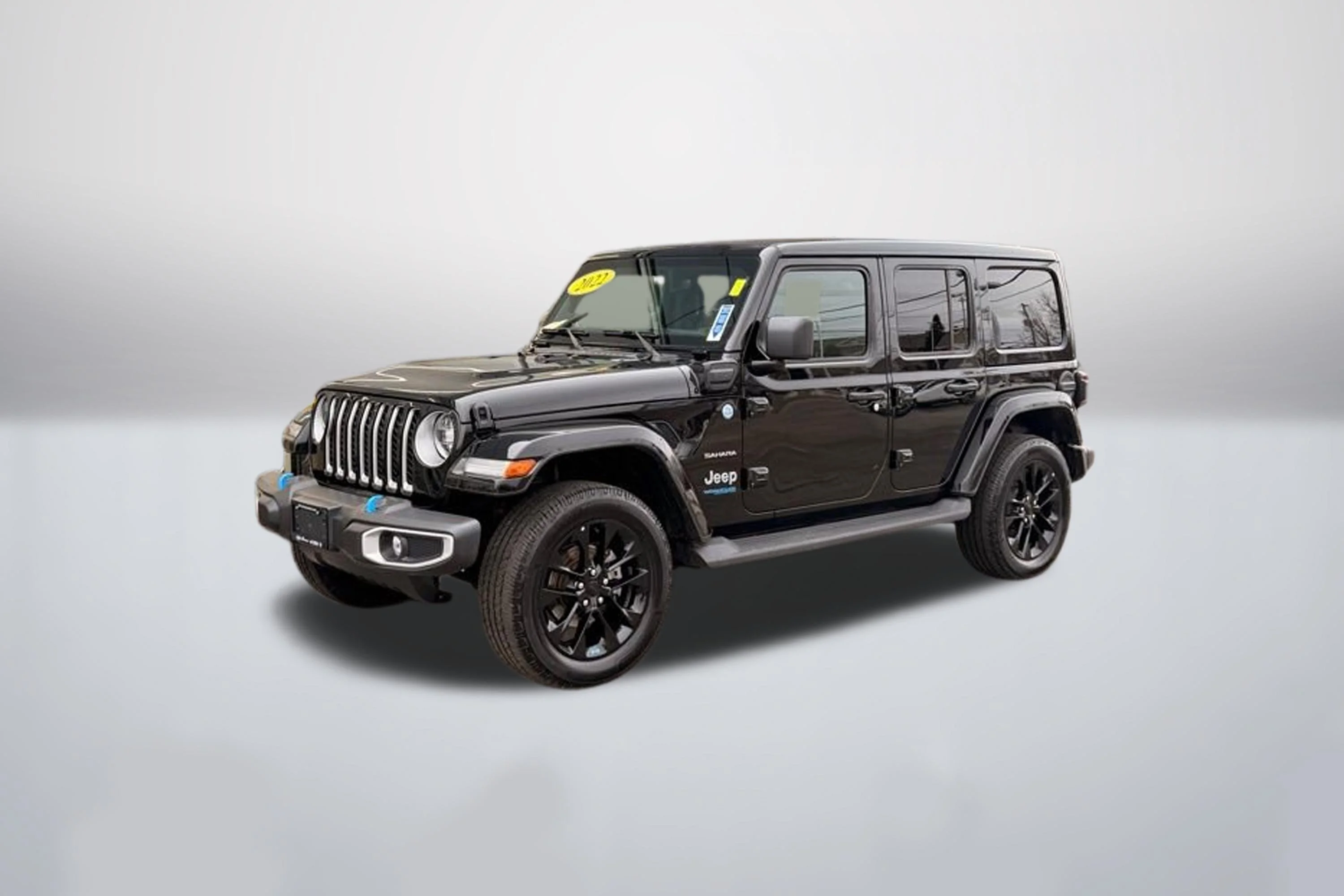 Used 2022 Black Clearcoat Jeep Unlimited Sahara 4xe image 1