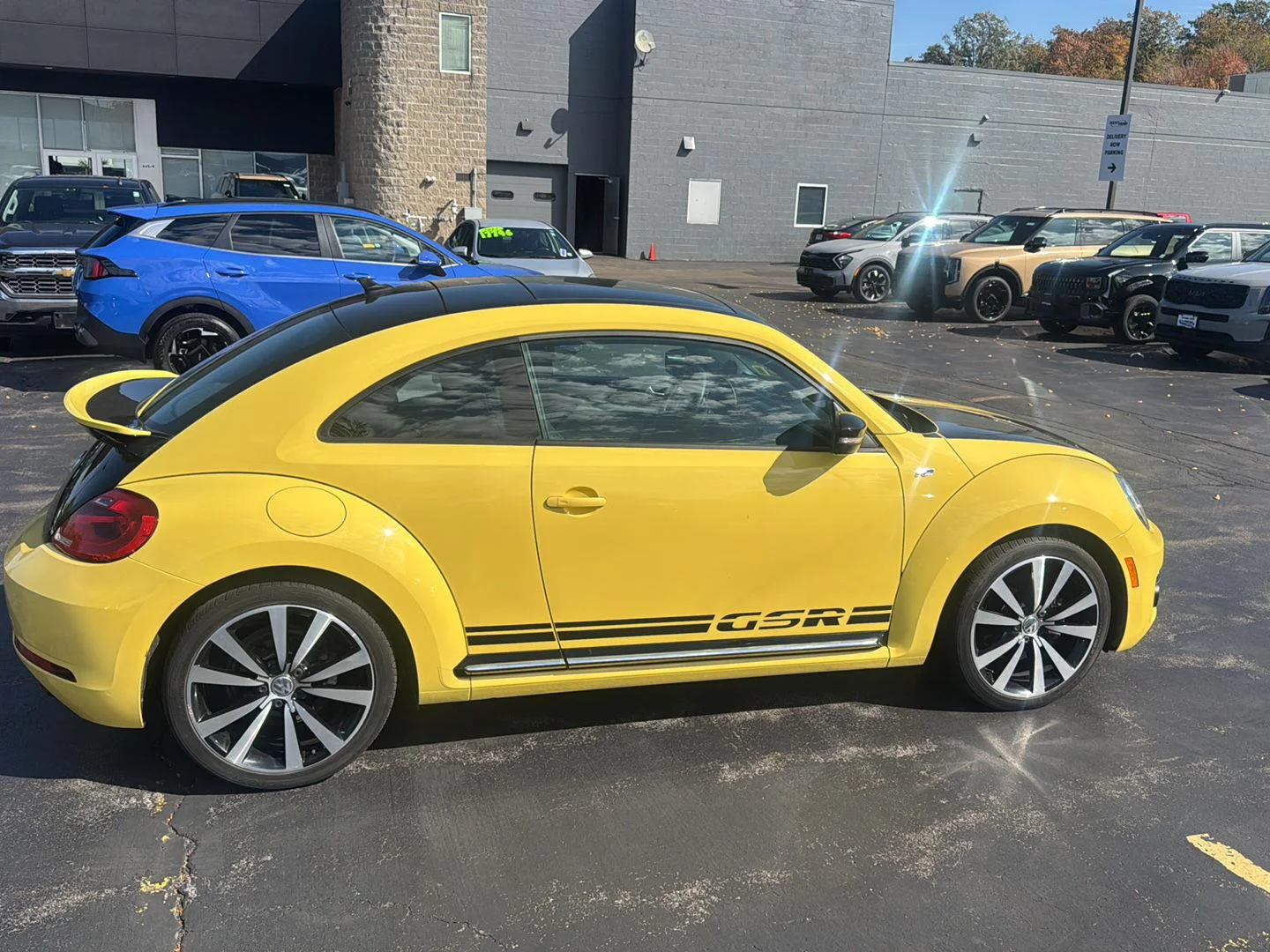 Used 2014 Yellow Rush/Black Volkswagen 2.0T Turbo GSR image 10