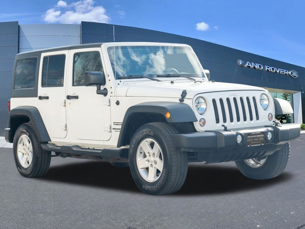 Used 2017 White Jeep Unlimited Sport image 3