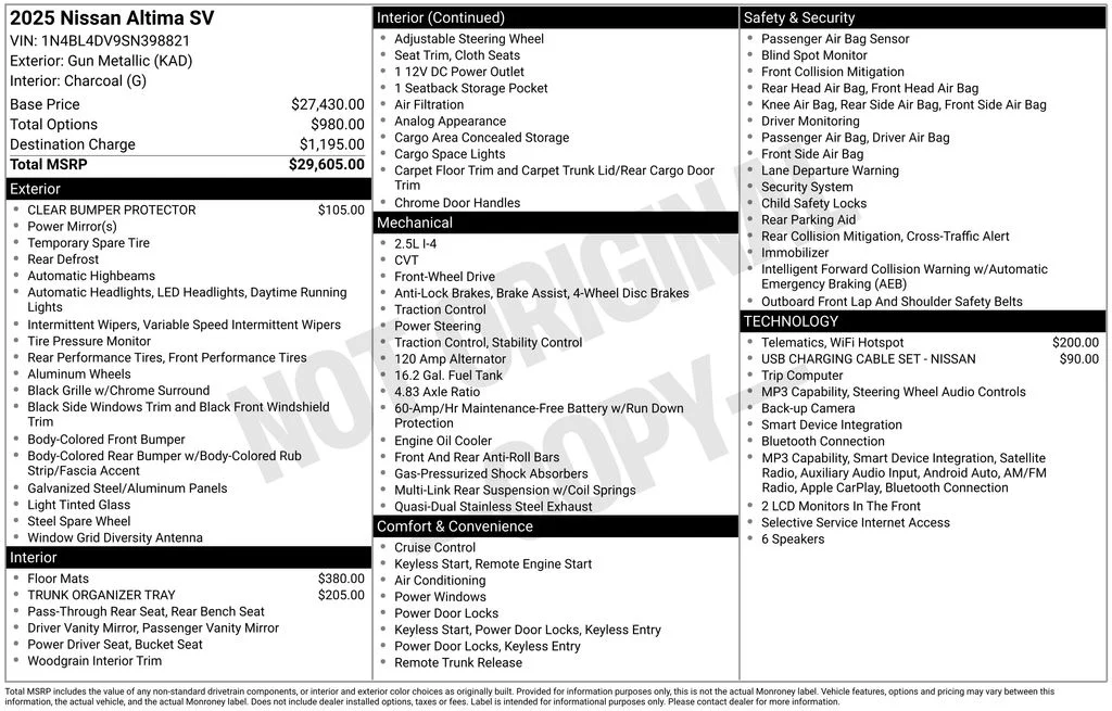Certified Used 2025 Gun Metallic Nissan 2.5 SV image 46