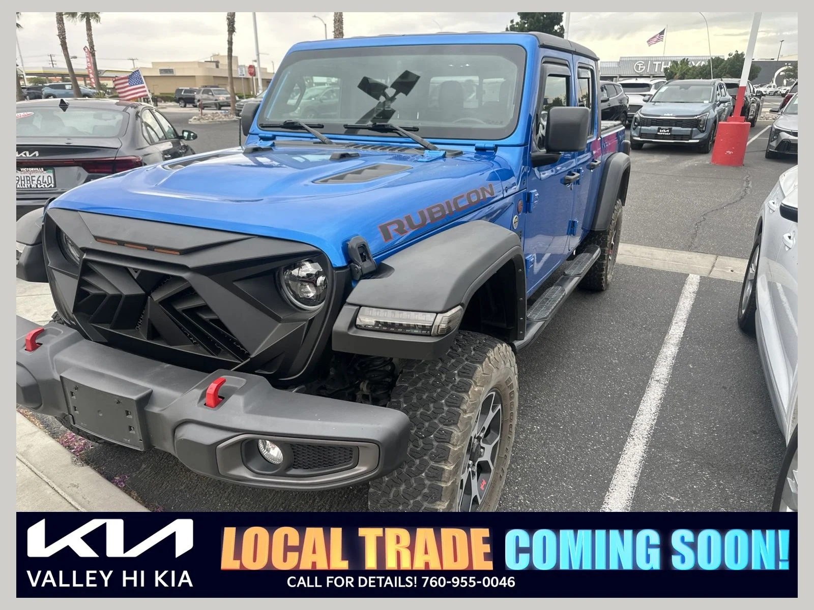 Used 2022 Hydro Blue Pearlcoat Jeep Rubicon image 1