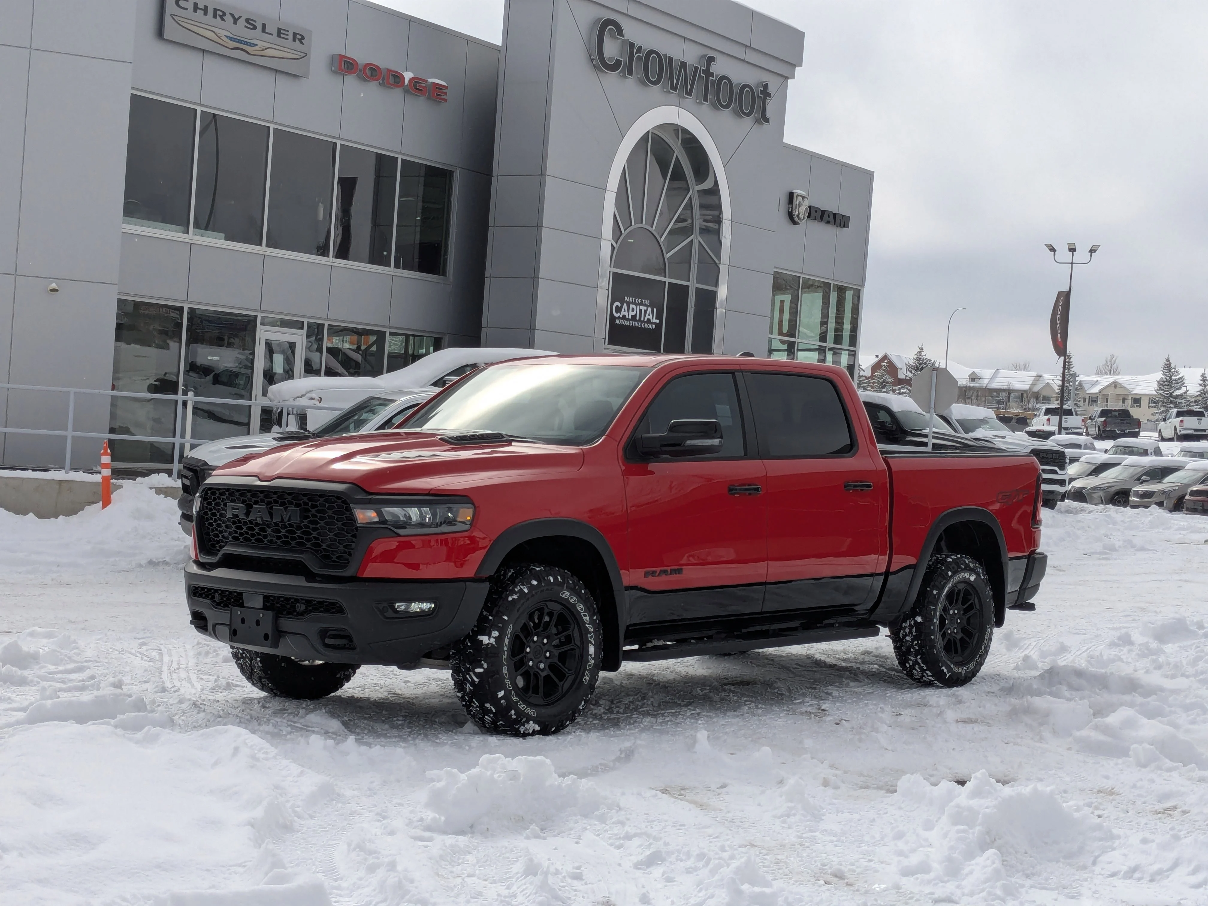 Used 2025 Red RAM Rebel - Rebel Level II Grp - Dual-Pane Sunroof - G/T Pkg - Tech Pkg - Bed Utility Grp - LOADED! image 1