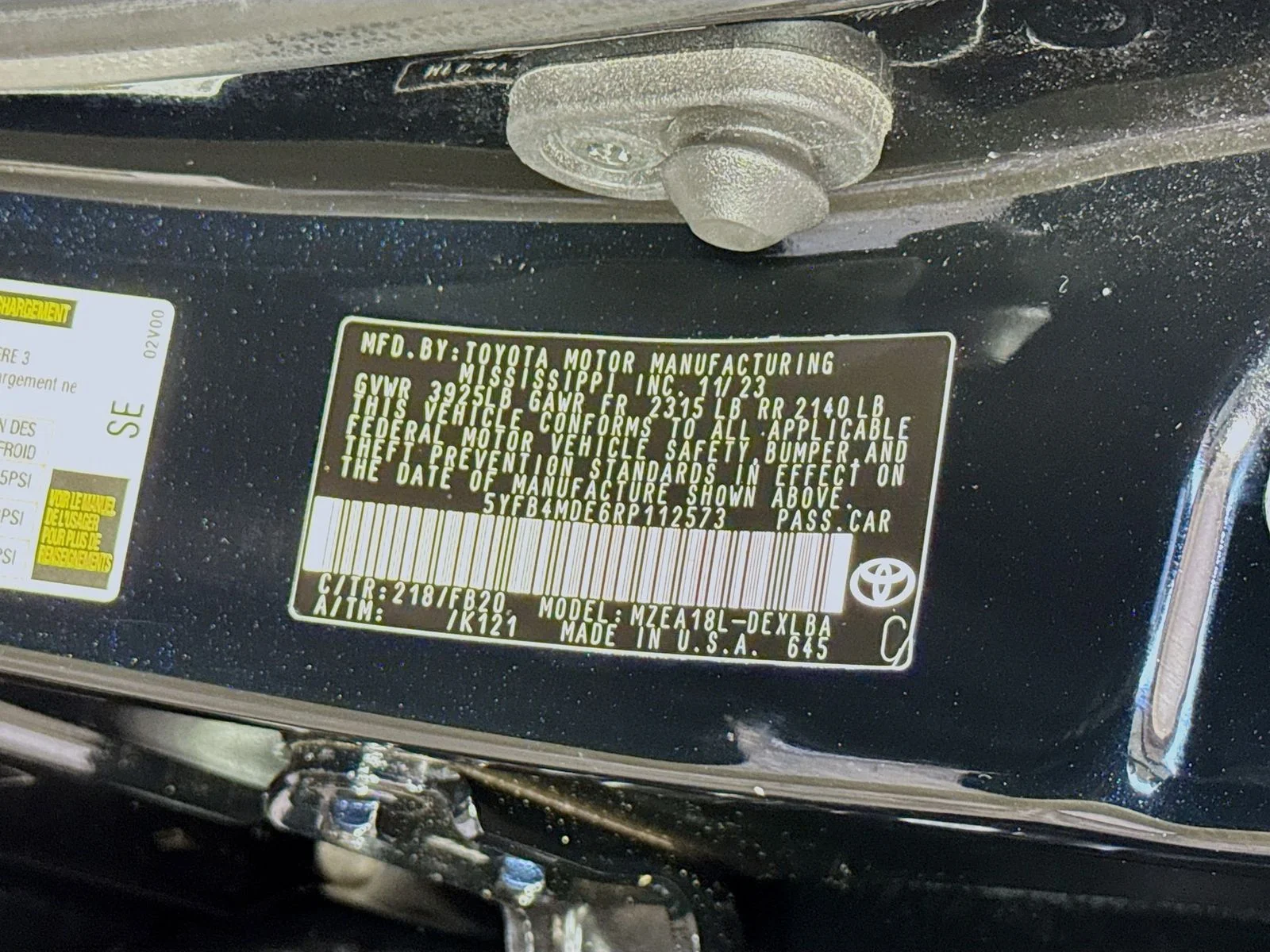 Certified Used 2024 Black Toyota LE image 17