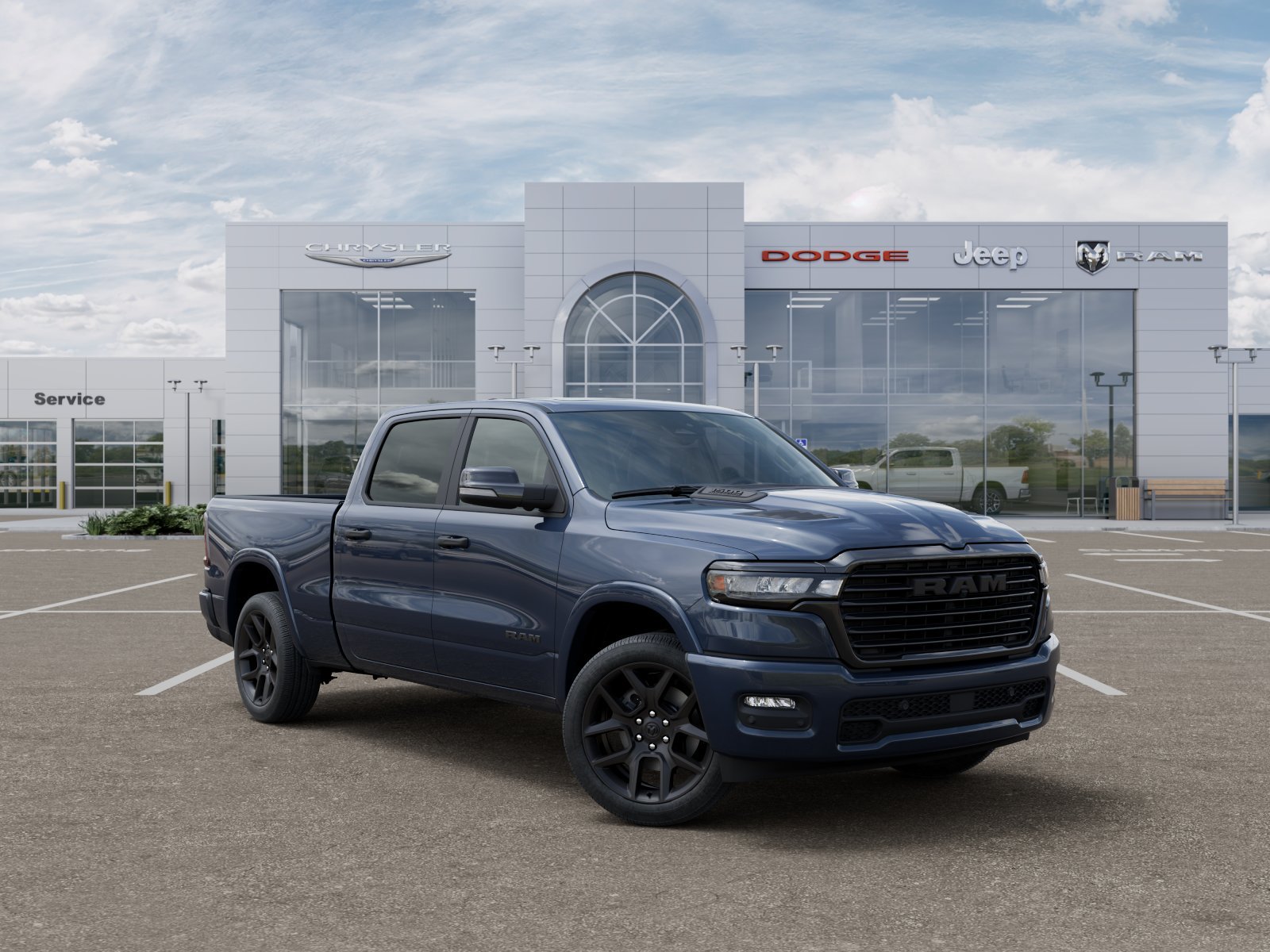 New 2026 Forged Blue Metallic Exterior Paint RAM Laramie image 14